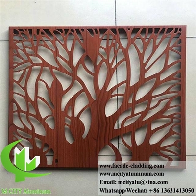 Taglio laser Piastra di alluminio schermo metallico decorativo pannelli di alluminio per la privacy schermo recinzione muraria rivestimento decorazione