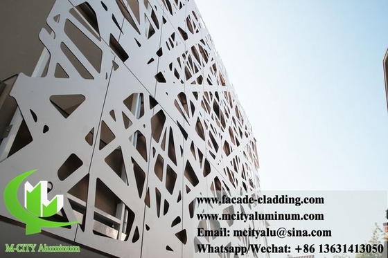 Architettura pannelli di rivestimento decorativo lamiera di alluminio con modello di taglio laser