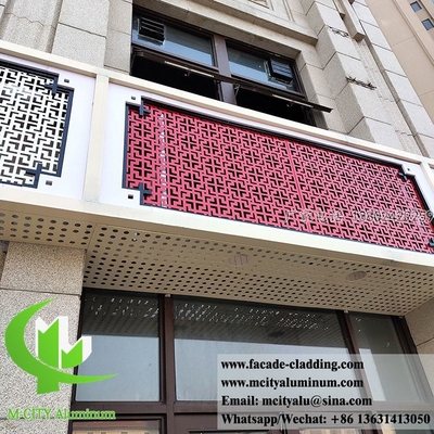 Taglio laser Piastra di alluminio schermo metallico decorativo pannelli di alluminio per la privacy schermo recinzione muraria rivestimento decorazione