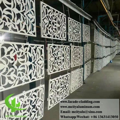 Architettura pannelli di rivestimento decorativo lamiera di alluminio con modello di taglio laser