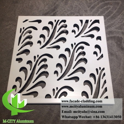 Architettura pannelli di rivestimento decorativo lamiera di alluminio con modello di taglio laser