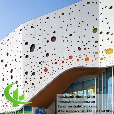Architettura di rivestimenti metallici Fassette di lamiera perforata schermo di alluminio per la decorazione esteriore degli edifici