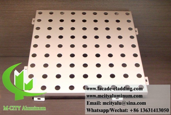 pannelli di schermo di alluminio perforati rivestimento metallico esterno architettonico RAL colore PVDF