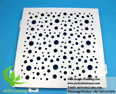 pannelli di schermo di alluminio perforati rivestimento metallico esterno architettonico RAL colore PVDF