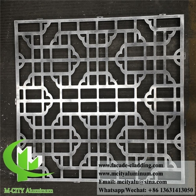 Dischi metallici decorativi a taglio laser Foglio di alluminio Materiali di costruzione architettonici in metallo