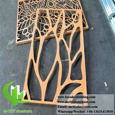 Schermo decorativo in lamiera di alluminio per architettura con rivestimento PVDF anti ruggine