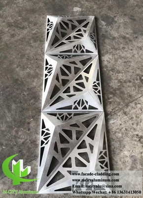 Fogli metallici perforati 3D Design pannelli di alluminio schermo di rivestimento facciata