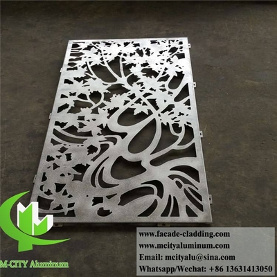Schermi in metallo architettonici Schermi in alluminio con modello di taglio laser per recinzione per giardino