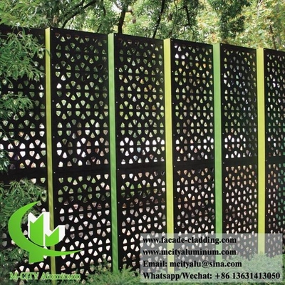 schermo di metallo architettonico con modelli di taglio laser foglio di alluminio 3 mm pannello anti ruggine