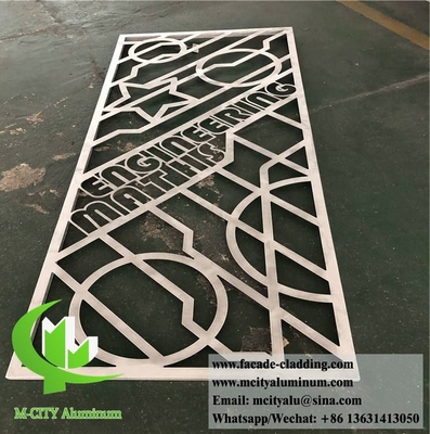 Schermi in metallo architettonici Schermi in alluminio con modello di taglio laser per recinzione per giardino