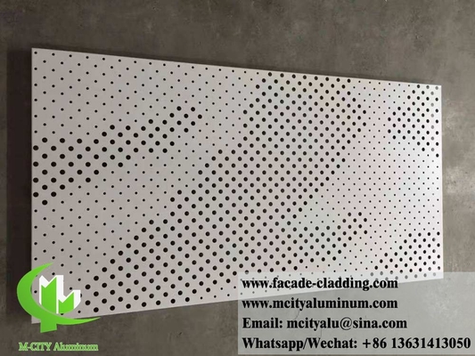 Coperti in lamiera di metallo perforata pannelli di alluminio per facciate murali Coperti in colonne