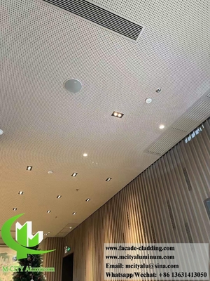 Plafond metallico perforato pannello di alluminio solido anti ruggine interno ed esterno Decorazione del soffitto