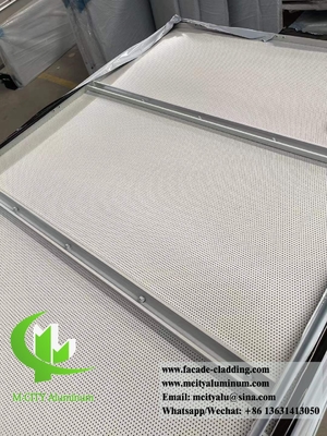 Plafond metallico perforato pannello di alluminio solido anti ruggine interno ed esterno Decorazione del soffitto