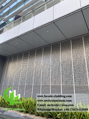 Rivestimento metallico Foglio perforante Fassate metalliche Pannelli metallici Grigio Colore PVDF impermeabile