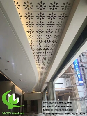 Decorazione del soffitto in lamiera di alluminio perforata