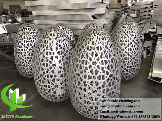 Colore rosso rivestimento metallico 3D progettazione per decorazione di pareti di facciata PVDF vernice rivestimento resistente