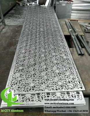 Sistemi di rivestimento per pareti di alluminio per schermo metallico perforato decorativo rivestito in polvere