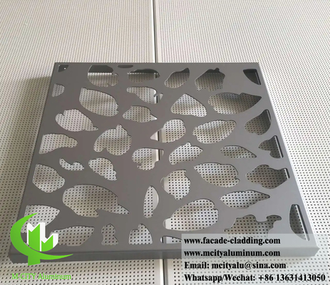 Disegno di metallo tagliato al laser spessore di alluminio 3 mm per rivestimento di facciata