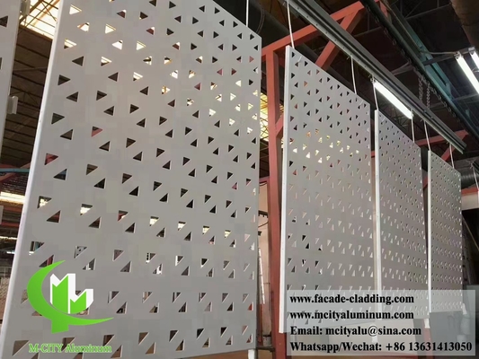 Disegno di metallo tagliato al laser spessore di alluminio 3 mm per rivestimento di facciata