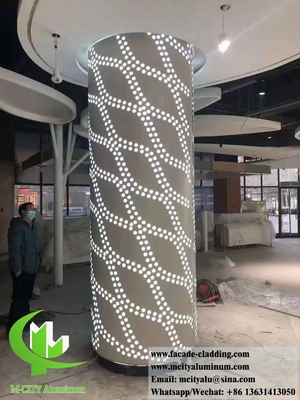 Fogli di alluminio pannello di parete di metallo rivestimento sistema di facciata ignifuge