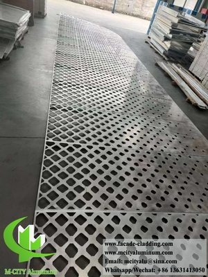 Disegno di metallo tagliato al laser spessore di alluminio 3 mm per rivestimento di facciata