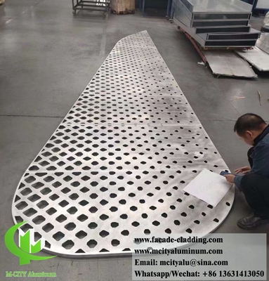 Disegno di metallo tagliato al laser spessore di alluminio 3 mm per rivestimento di facciata
