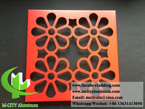 Pannelli per pareti metalliche perforate per soffitti o facciate