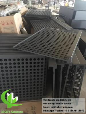 Pannelli per pareti metalliche perforate per soffitti o facciate