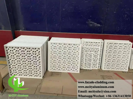 pannelli per pareti metalliche perforate per rivestimento del soffitto, maglie metalliche perforate ignifughe