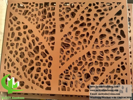 Taglio a laser di metallo, materiale da costruzione, pannelli di lamiera di alluminio per decorazioni murali