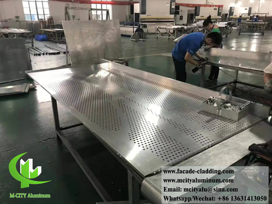 Pannello di rivestimento metallico lamiera di alluminio PVDF rivestimento di fessura 20 anni di garanzia