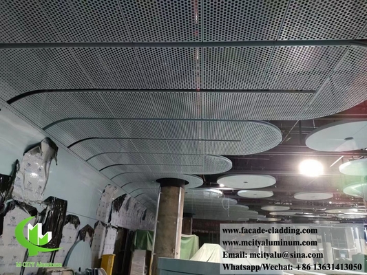 Architettura pannelli di parete metallici per soffitti, facciate, rivestimenti murali, decorazioni, disegni perforati