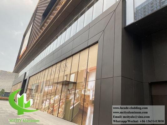 pannelli di pareti in metallo facciate in alluminio rivestimento decorazione esterna PVDF colore marrone