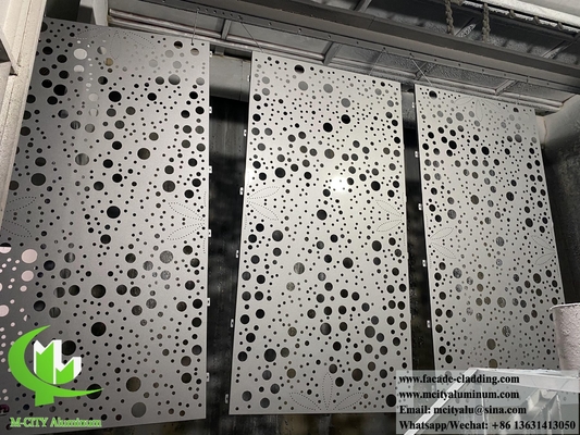 pannelli per pareti metalliche perforate schermo in alluminio per pareti per rivestimenti di facciate
