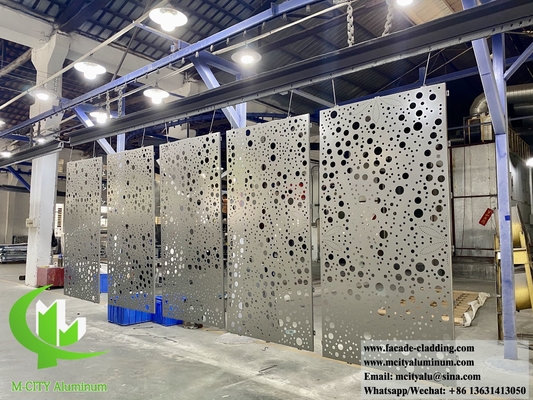 pannelli per pareti metalliche perforate schermo in alluminio per pareti per rivestimenti di facciate