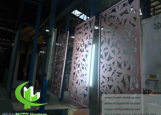 Laser Cut Art Wall Screen Fogli metallici pannelli di alluminio per decorazione di facciata