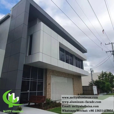 Architettura pannelli murali in metallo rivestimento in alluminio massiccio PVDF facciate sistema ignifugo