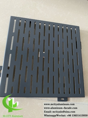 Perforazione di lamiere di alluminio a schermo metallico per il sistema di facciate di rivestimento murale