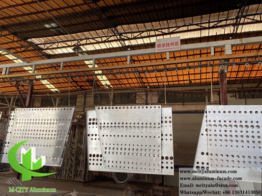 Dischi perforati in metallo schermo in alluminio materiale da costruzione architettonico decorazione