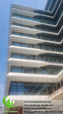 Architettura rivestimento murale lamiera di metallo pannelli di alluminio sistema di facciata rivestimento PVDF