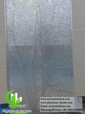 Architettura Cnc perforata metallo facciata lamiera di alluminio rivestimento della parete esterna