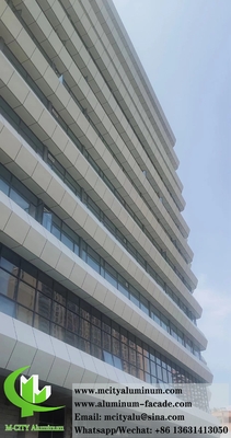 Architettura rivestimento murale lamiera di metallo pannelli di alluminio sistema di facciata rivestimento PVDF