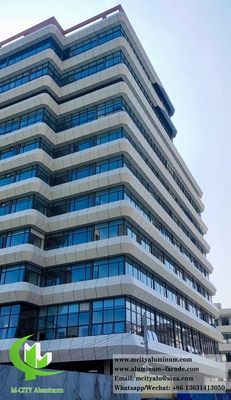 Architettura rivestimento murale lamiera di metallo pannelli di alluminio sistema di facciata rivestimento PVDF