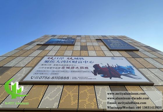 Prezzo buono pannelli metallici di lamiera di alluminio perforati per la decorazione delle pareti di cemento in linea