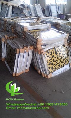 Prezzo buono Pannello Facciata in Alluminio Perforato Verniciato a Polvere con Motivi di Alberi Personalizzati, Dimensioni Standard 1000x2000mm, Taglio Laser in linea