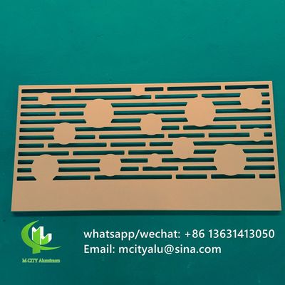 Prezzo buono Modelli personalizzati pannello di facciata in alluminio perforato rivestito in polvere pannello di schermo in alluminio tagliato al laser 1000x2000mm in linea