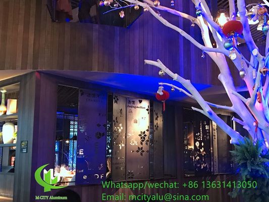 Prezzo buono schermo di taglio in alluminio con vari modelli design pannello di taglio laser per balcone finestra facciata in linea