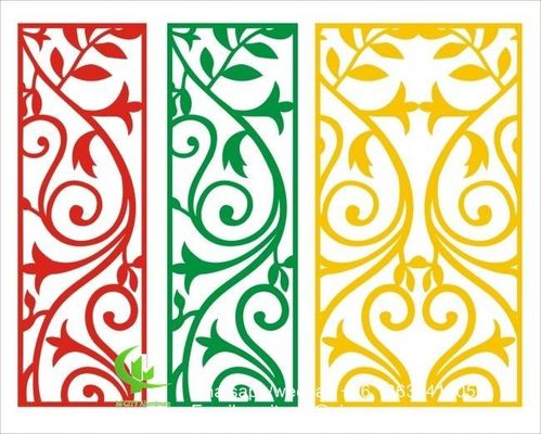 Prezzo buono 2.5mm Spessore pannello di facciata in alluminio rivestito in polvere con modelli personalizzati per la decorazione della parete a tenda in linea