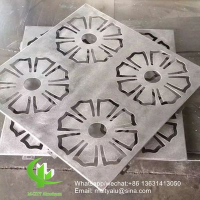 Prezzo buono 2.5mm Spessore pannello di facciata in alluminio rivestito in polvere con modelli personalizzati per la decorazione della parete a tenda in linea