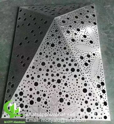 Prezzo buono Pannello di alluminio tagliato al laser rivestito in polvere con colori RAL personalizzati per la decorazione delle facciate in dimensioni 1000x2000mm in linea